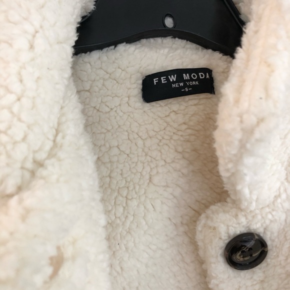 Few Moda Ivory Teddy Jacket - Picture 6 of 7